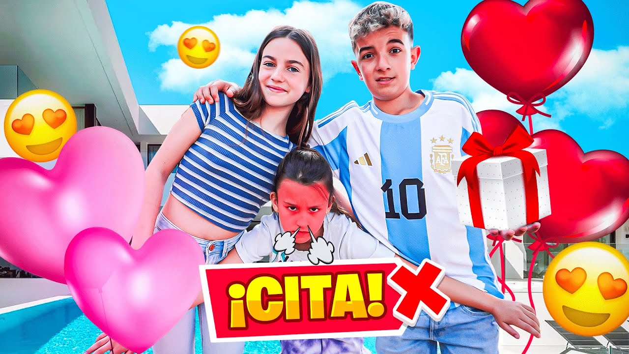 PILLÓ la HIJA de KYLIAN MBAPPÉ al NIÑO MESSI en una CITA con VALENTINA! *salseante*