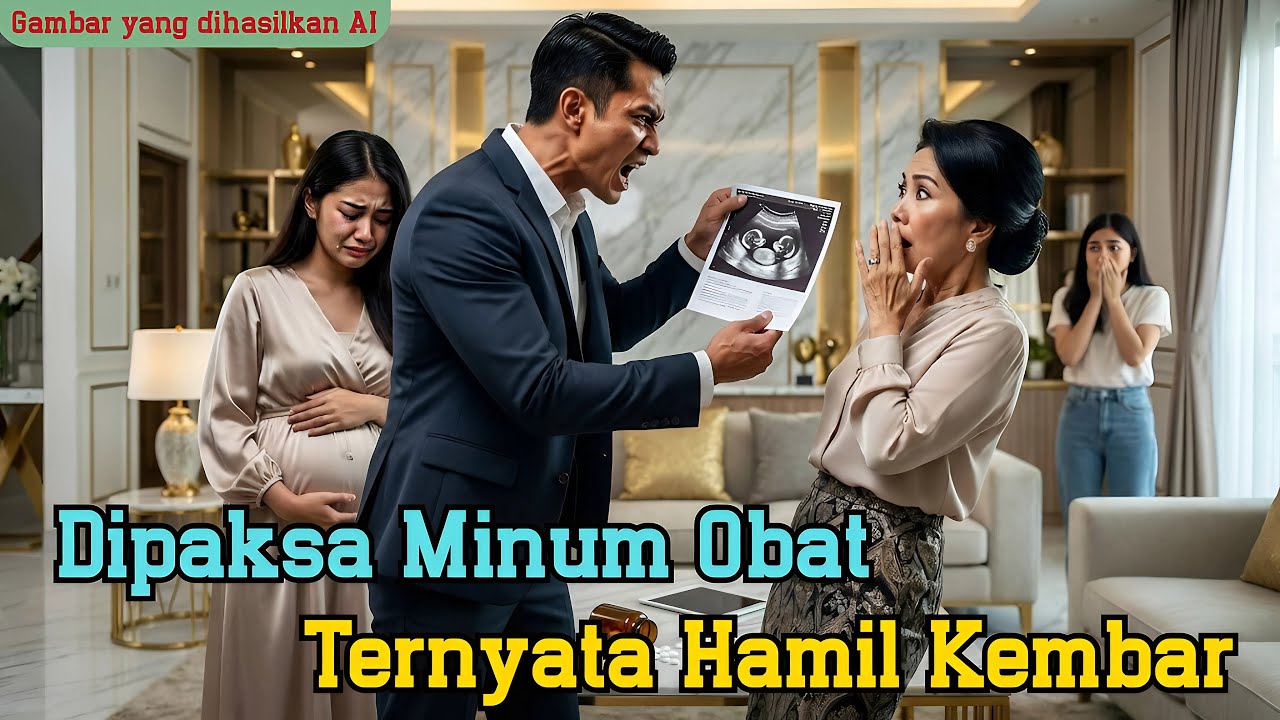 Paksa menantu minum obat steril... mertua pingsan tahu dia hamil kembar pewaris kaya!(AI fiksi)