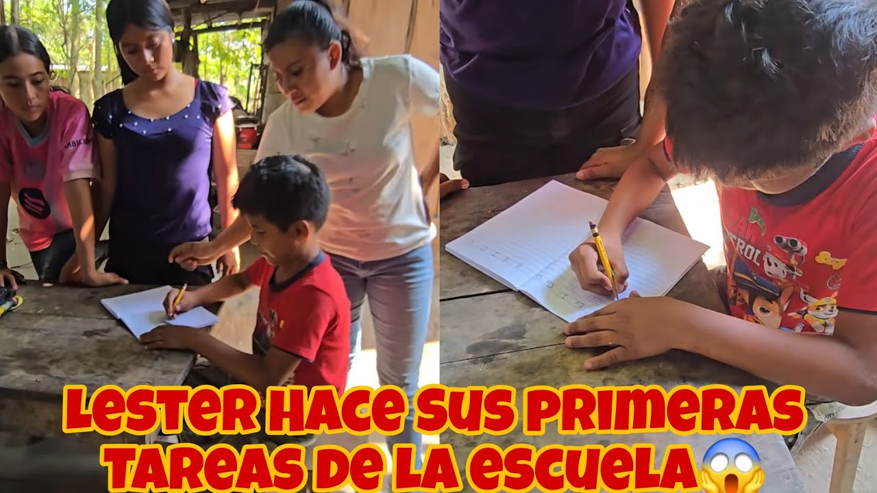 LESTER Hace sus Primeras TAREAS De la ESCUELA Nos dejo Impresionados a TODOS😱