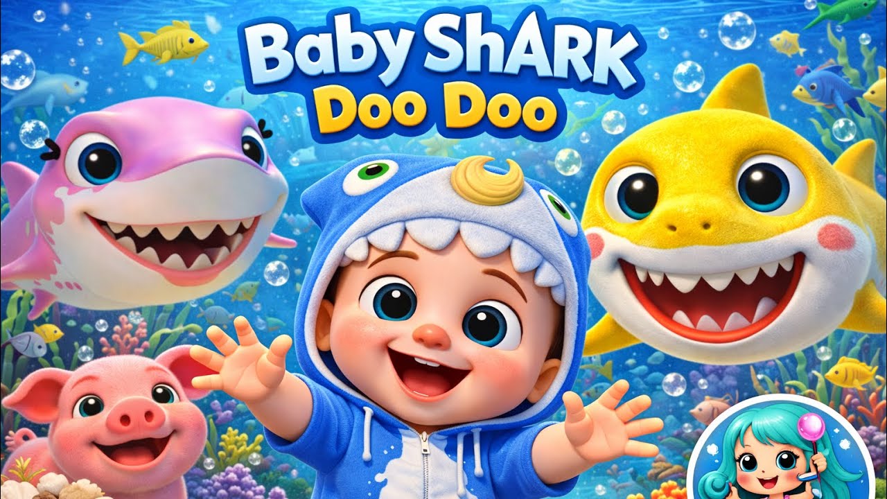📌 Baby Shark Do Do 🦈🎵 | Cute Babies Enjoy Ocean Fun 🧸 | Baby Bubbles