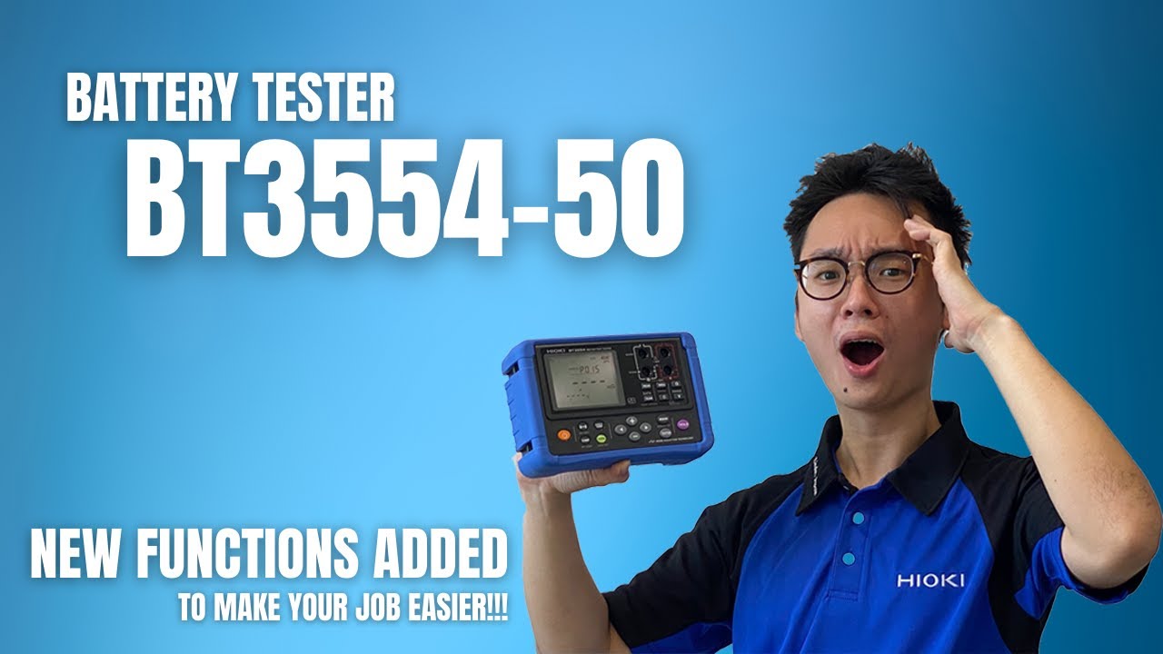 How to Use Hioki Battery Tester BT3554-50 (New Functions to Make Job Easier!)