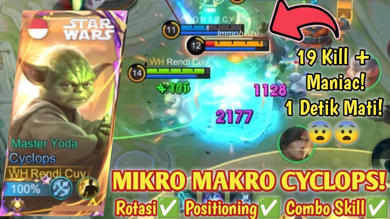 ROTASI CYCLOPS BIAR 19 KILL🤫 MIKRO MAKRO CYCLOPS & POSITIONING! BUILD CYCLOPS TERSAKIT 2025 - MLBB