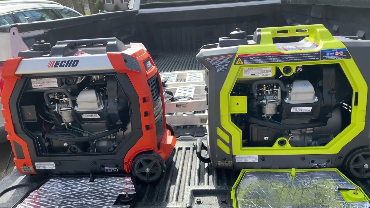 Echo EGi-2300 and Ryobi RYI2322 Inverter Generator compared