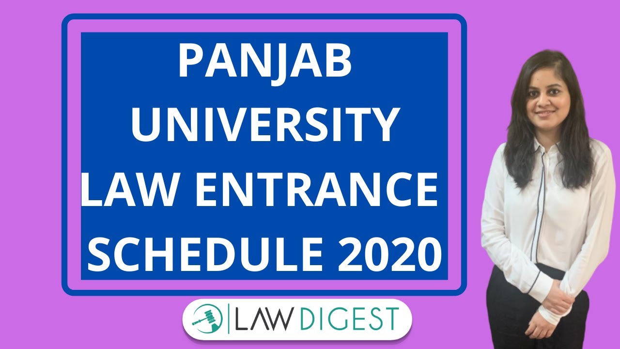 Panjab University Law Admission Form for 5 year and 3 year | PU LLB 2020 | PU BA/BCOM LLB 2020
