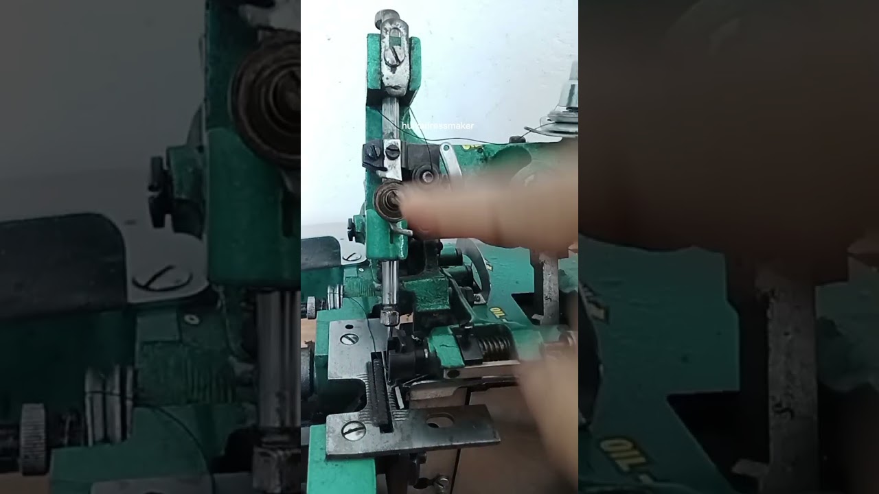 Tutorial mengganti pisau mesin obras benang tiga#tutorial #hulyadressmaker#tailor