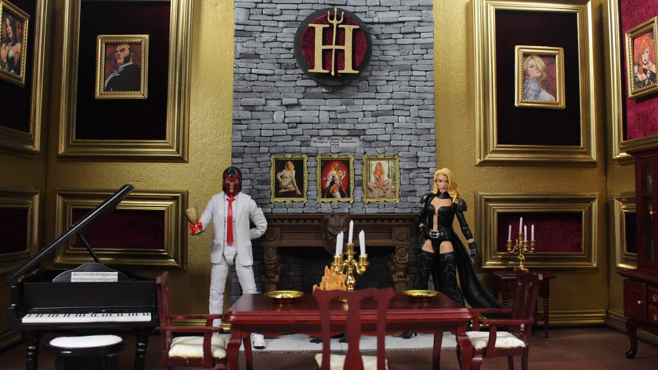 HELLFIRE CLUB DIORAMA FOR MARVEL LEGENDS HELLFIRE CLUB DISPLAY