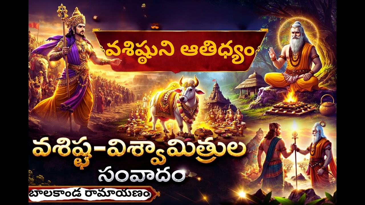 బాలకాండ • వశిష్ఠుని ఆతిథ్యం • వశిష్ఠ విశ్వామిత్రుల సంవాదం • Chaganti • Ramayanam • Vishwamitra •