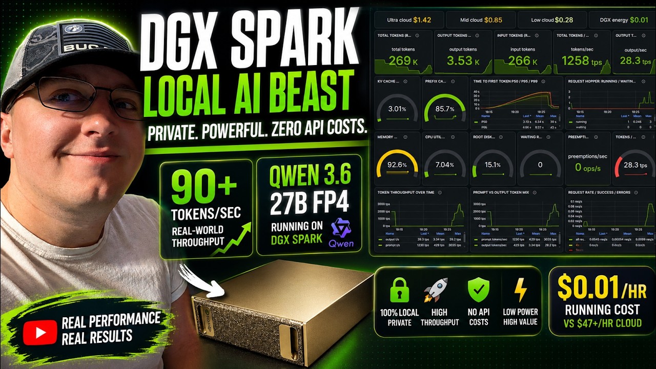 I Bought an NVIDIA DGX Spark... Here's What It Actually Does (90+ Tokens/sec)