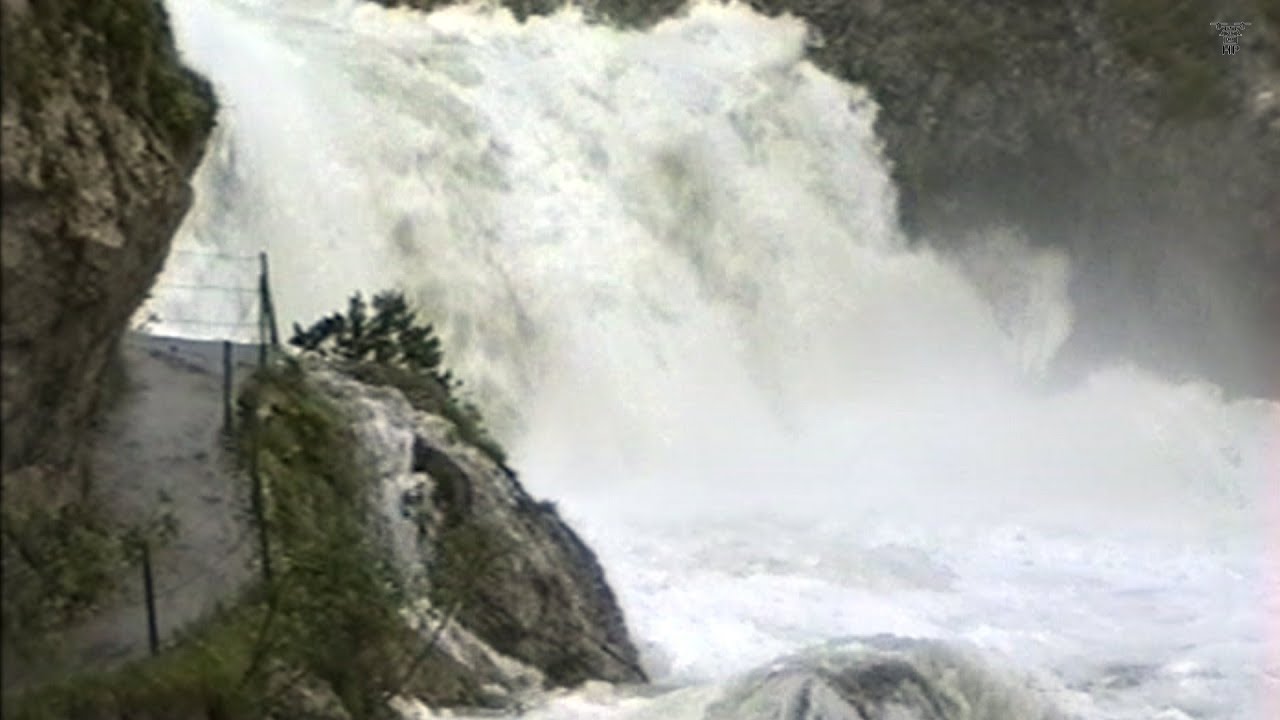 Hochwasser 1997 in den Stuibenfällen und am Zwieselbach