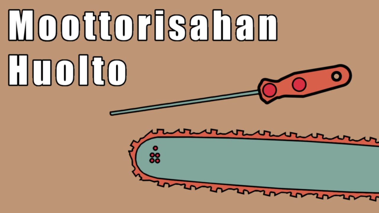 Moottorisahan ter&auml;ketjun teroitus