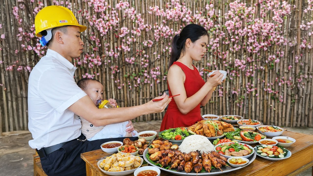 I’m Angry with My Husband – He Cooks Rice, Fried Fish Cakes, and Grilled Chicken to Apologize to Me
