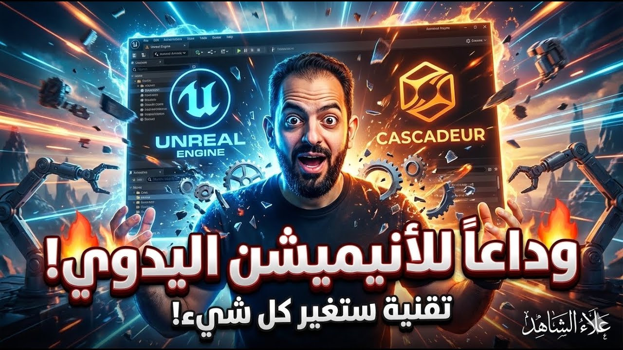 تحريك خرافي: من Cascadeur إلى Unreal 🚀