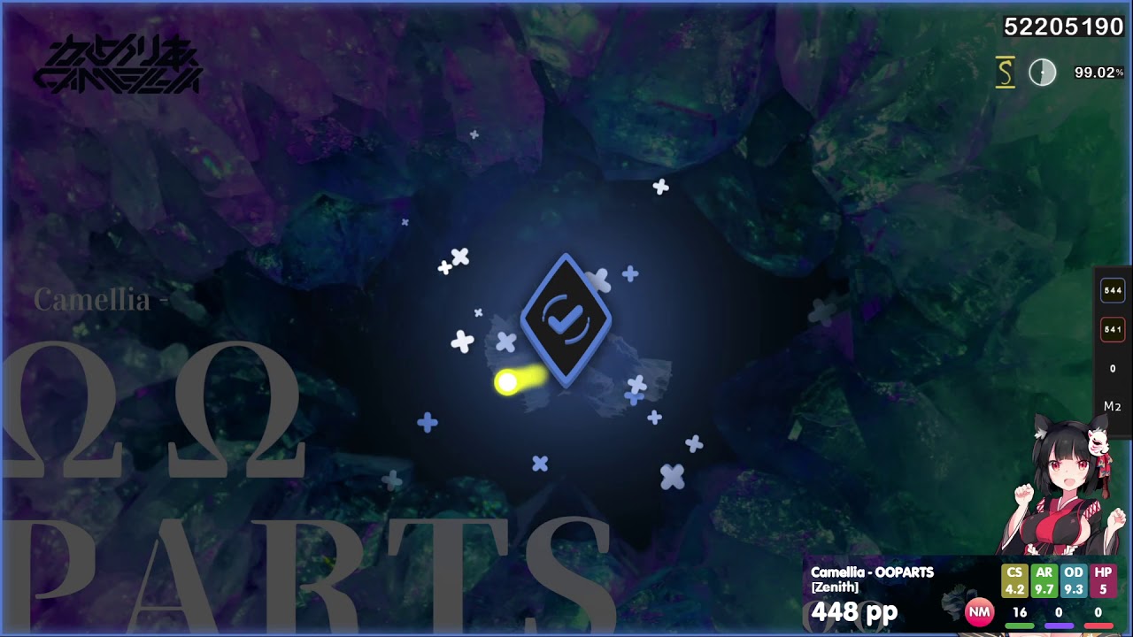 FlyingTuna | Camellia - OOPARTS [Zenith] | (Realazy mapset 7.46*) | (96.38%) #1 | 254pp | 16m