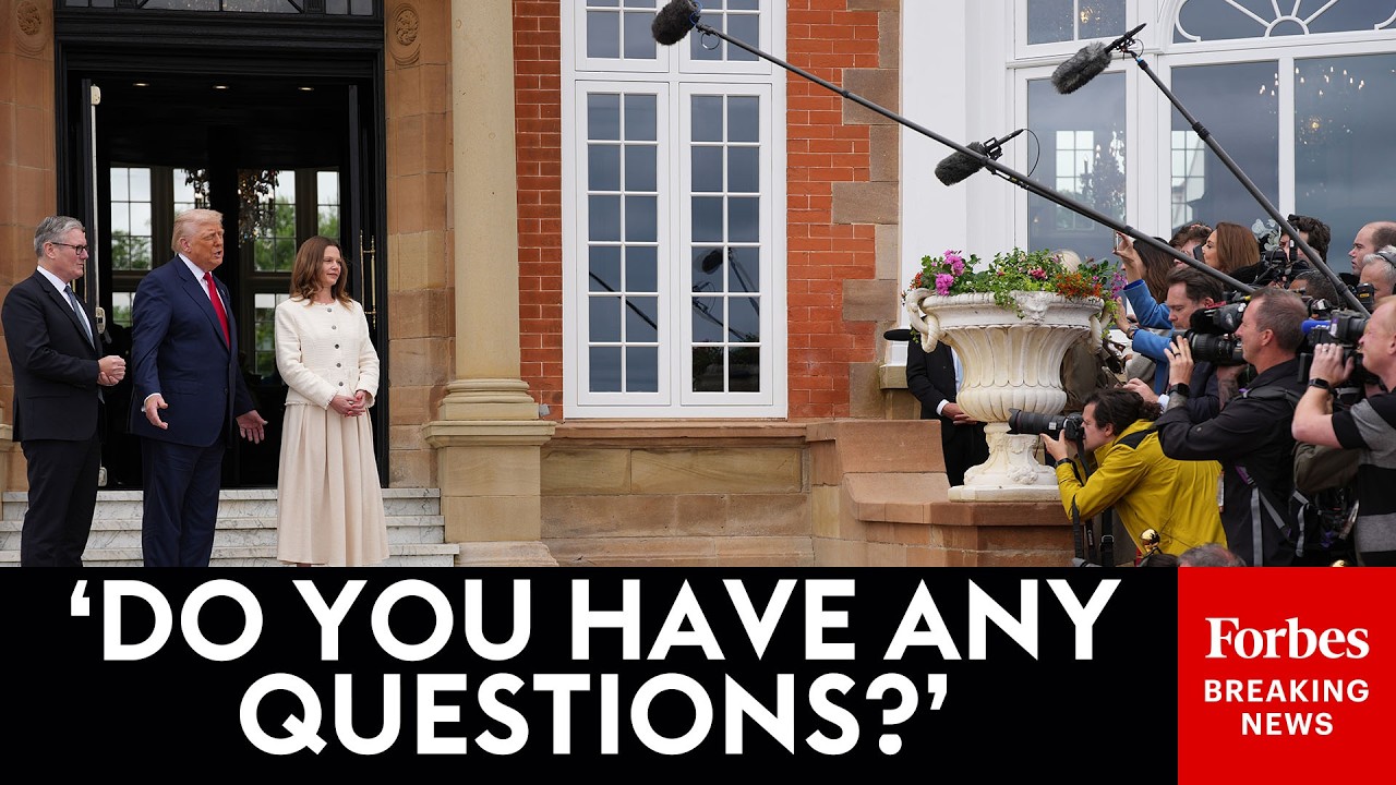 BREAKING NEWS: Trump, Starmer Take Questions When UK PM Arrives At Trump's Scotland Golf Course