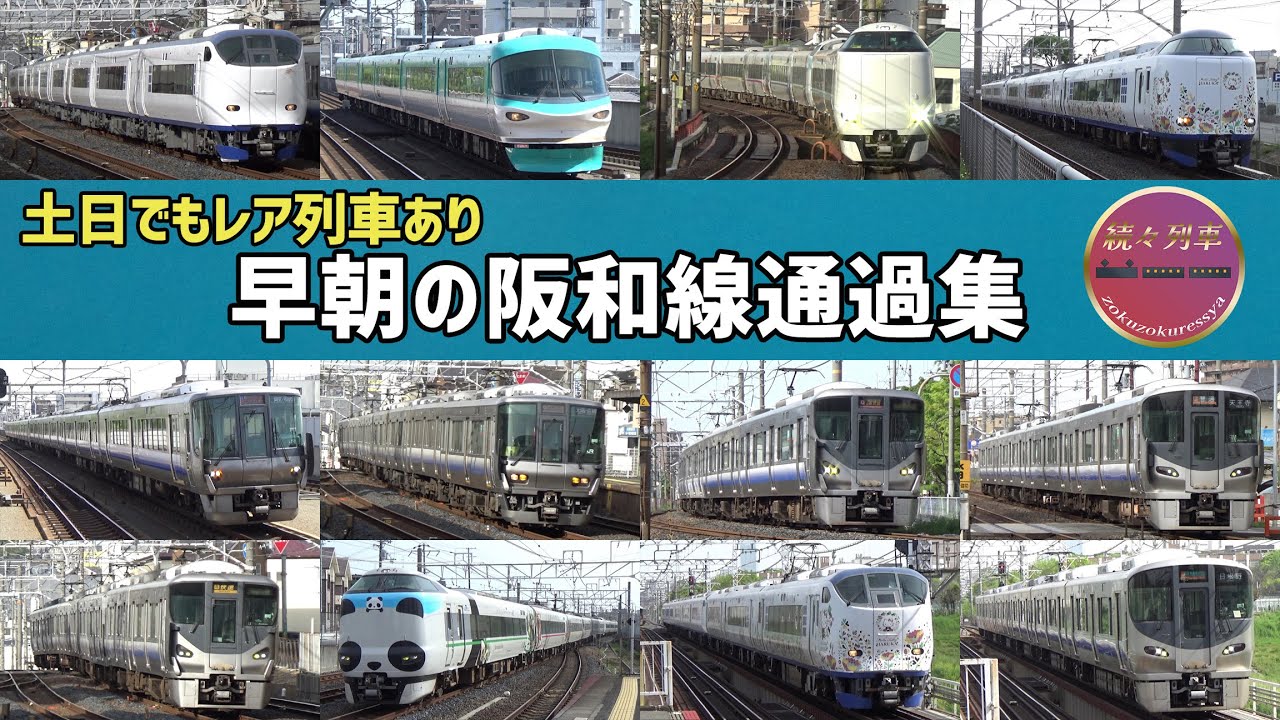 【JR西日本】土曜早朝の阪和線通過集2024.4【続々列車】