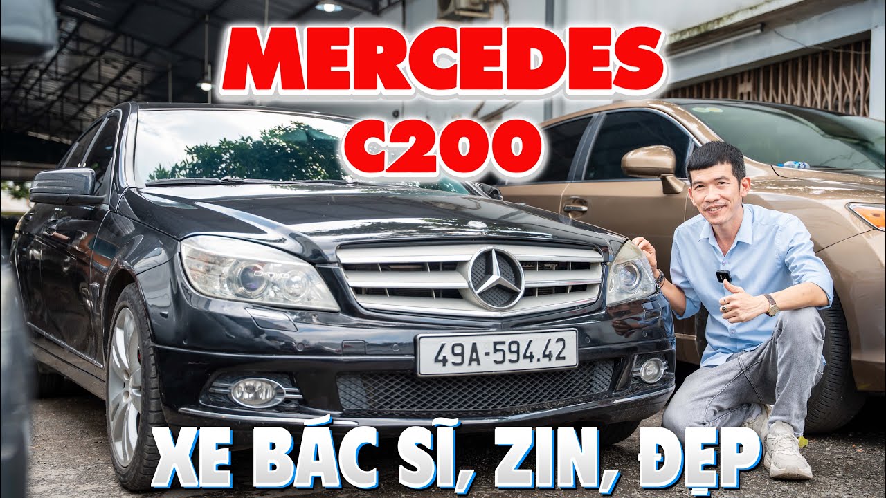 Chiếc MERCEDES C200 trở về tay Nghĩa...Zin nguyên, đẹp bóng xe bác sĩ, đại tu xịn