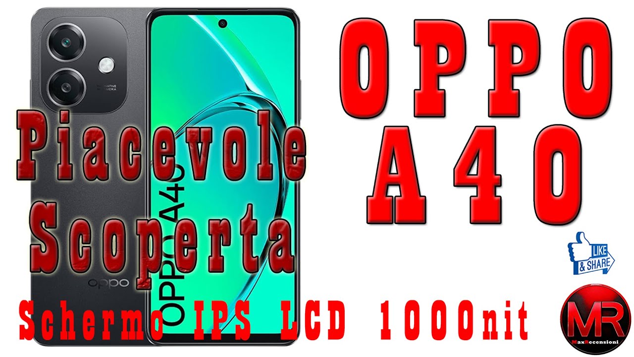 Oppo A40: Uno smartphone 4G entry level con tanta sostanza a 100€