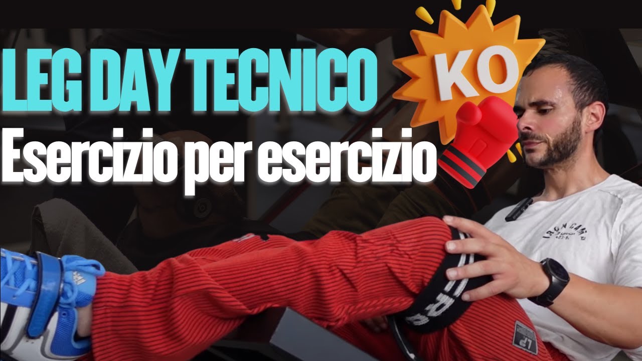 Come allenare le GAMBE: leg day tecnico esercizio per esercizio #bodybuilding