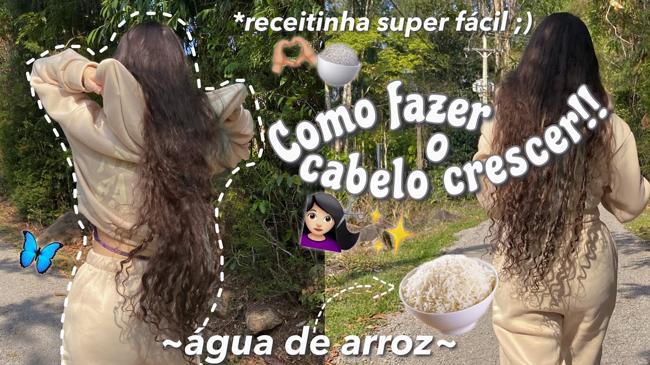 COMO CRESCER O CABELO COM ÁGUA DE ARROZ!! 🍚💇🏻‍♀️