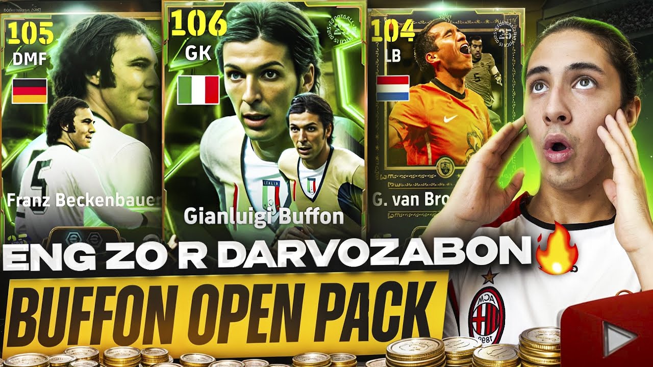 ENG ZOʻR DARVOZABON BUFFON 106😱 OPEN PACK & GAMEPLAY #efootballmobileuzbekistan