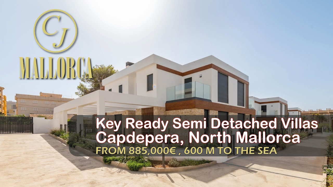 Key Ready Semi Detached Villas, 3 bedrooms, Northeast Mallorca