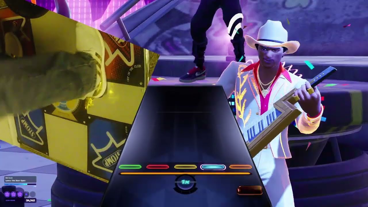 Pump It Up Fortnite Festival Expert: Leave the Door Open Silk Sonic Lead