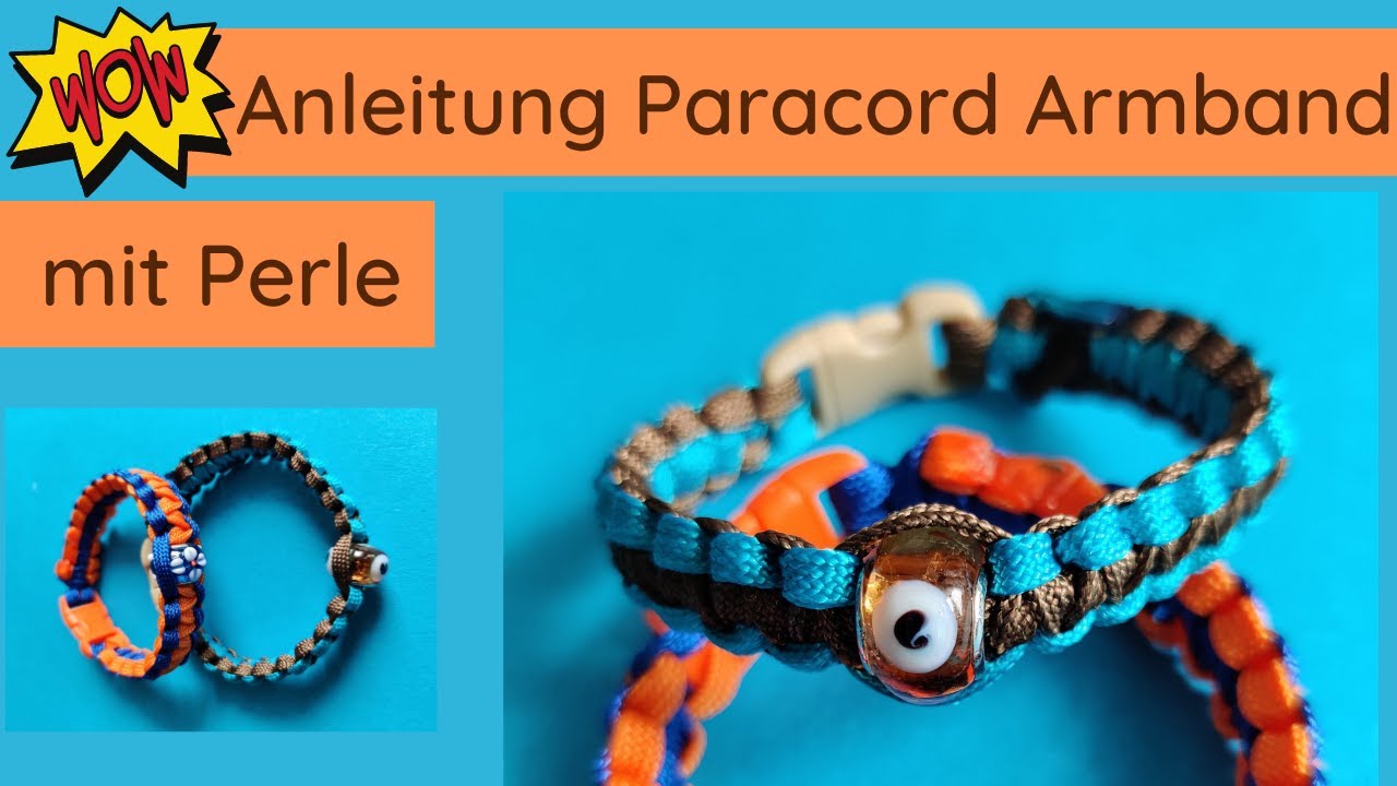 Paracord Armband ✅ mit Schmuckperle | Anleitung