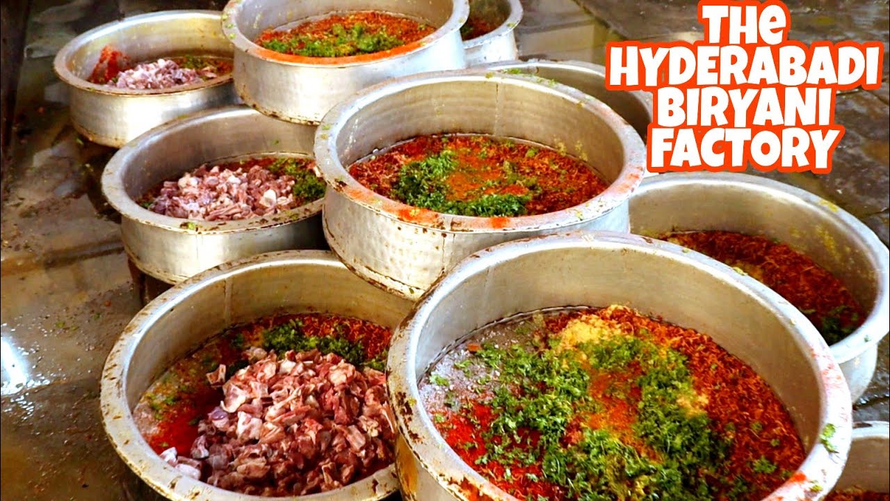 AUTHENTIC HYDERABADI DUM BIRYANI PREPARATION PROCESS || SHAH GHOUSE RESTAURANT