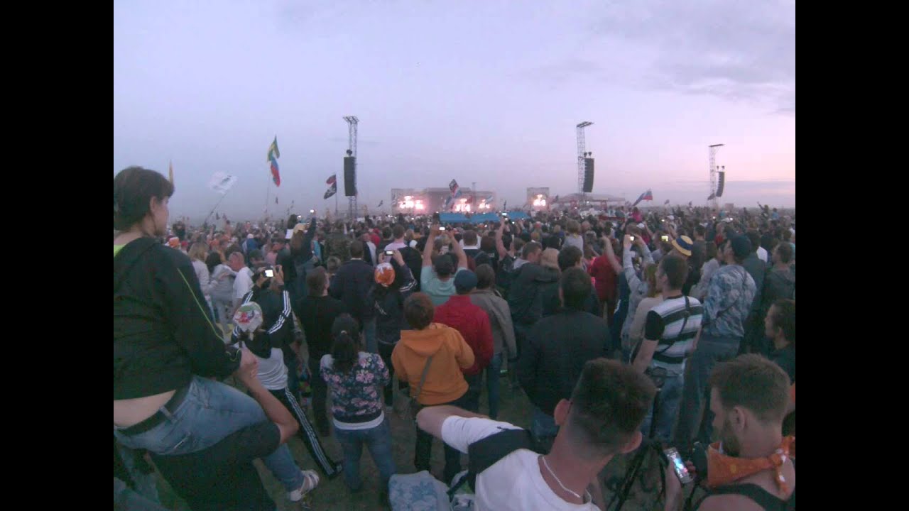 рок фестиваль над Волгой г. Самара 08.06.2013 Rammstein начало концерта