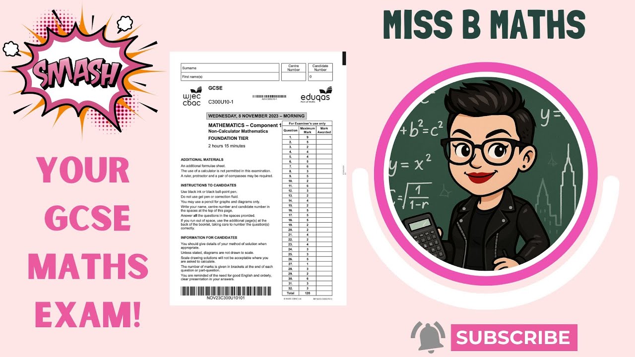 🧮 Eduqas Foundation Paper 1 | Autumn 2023 | Full Exam Walkthrough
