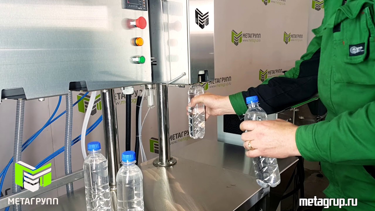 Линия розлива воды, тосола, незамерзайки ПРУ-1000Г-МГ производительность 1000 б-час. ПК 