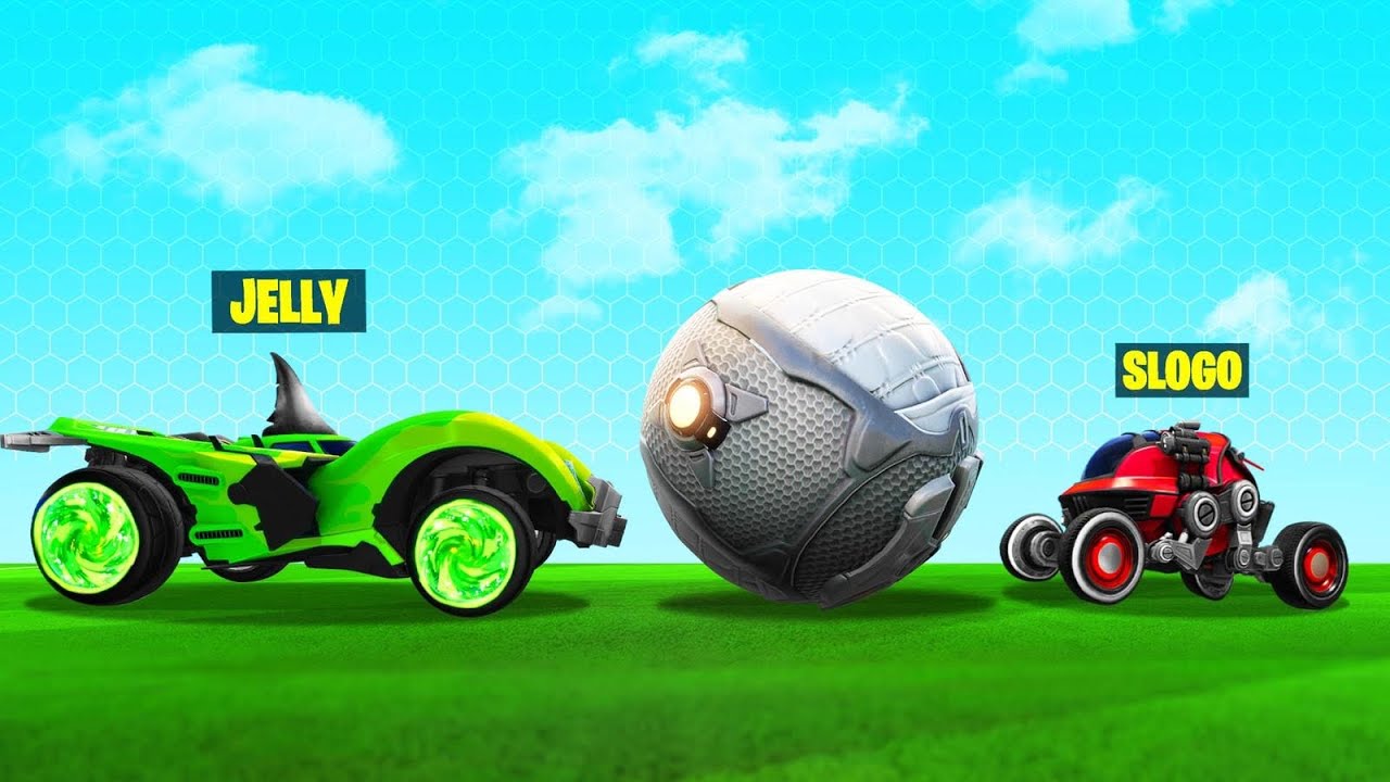 JELLY vs. SLOGO In A ROCKET LEAGUE CHALLENGE! (Funny)