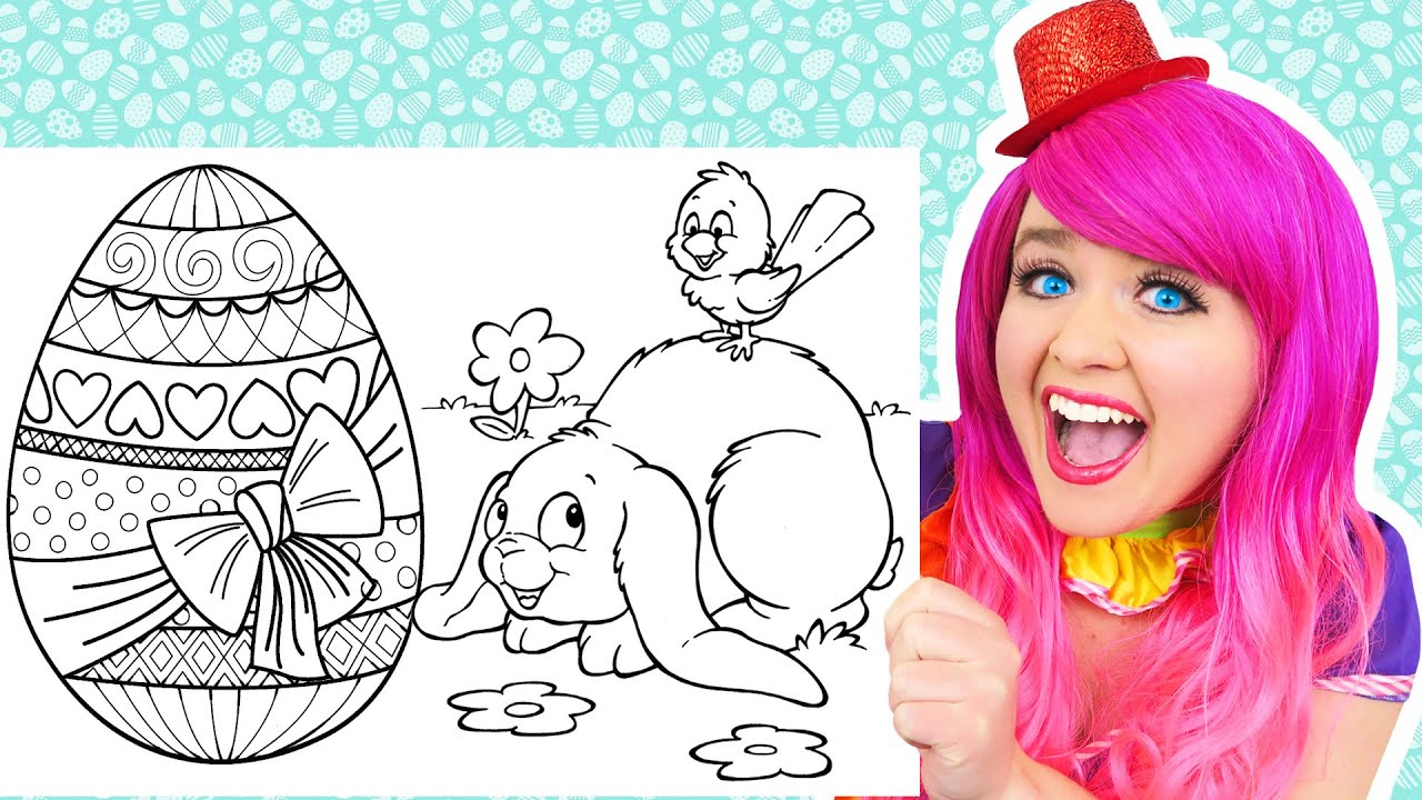 Coloring Easter Eggs & Animals