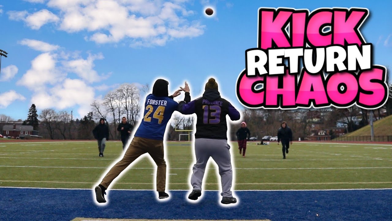 KICK RETURN CHAOS IN REAL LIFE!! (Huge Touchdowns!)