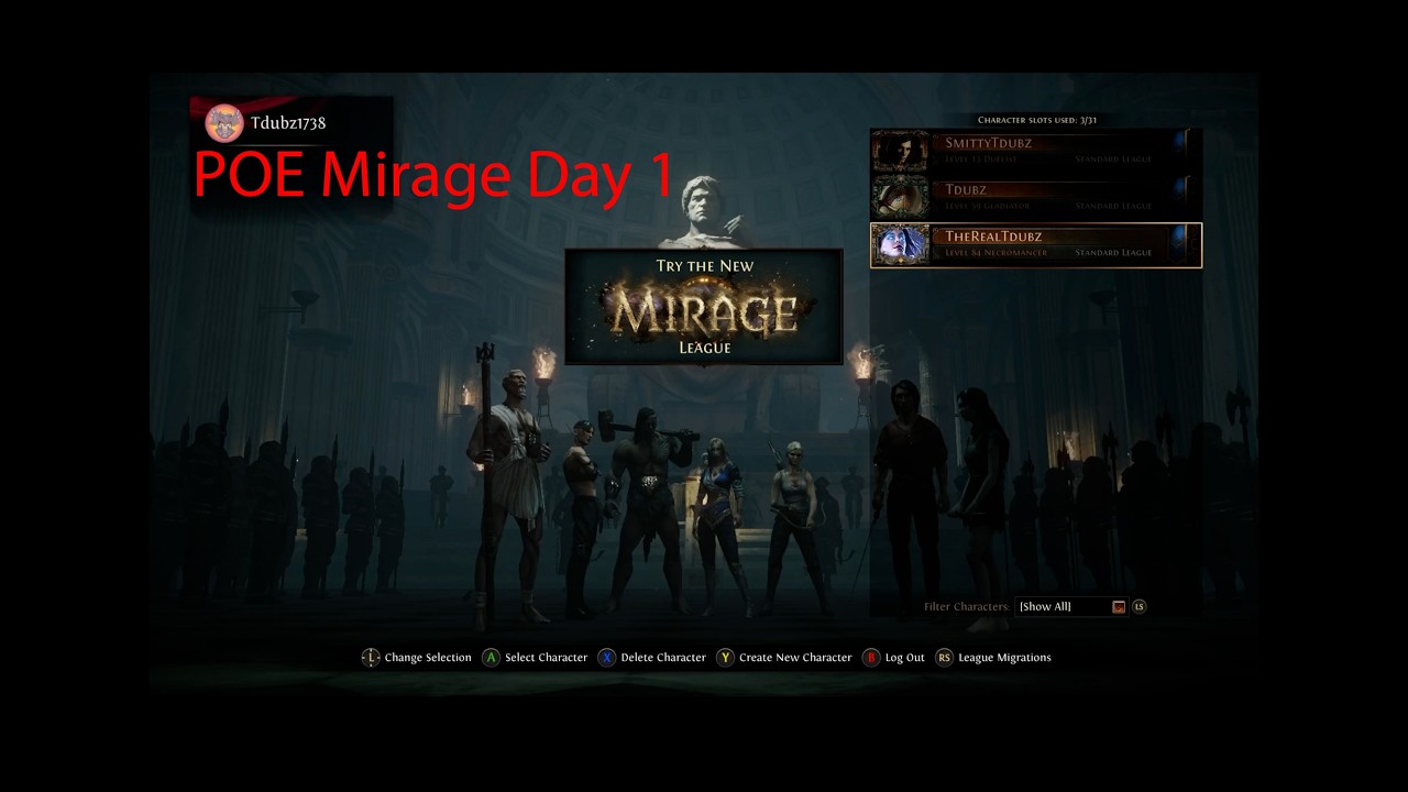 Path of Exile Mirage Day 1