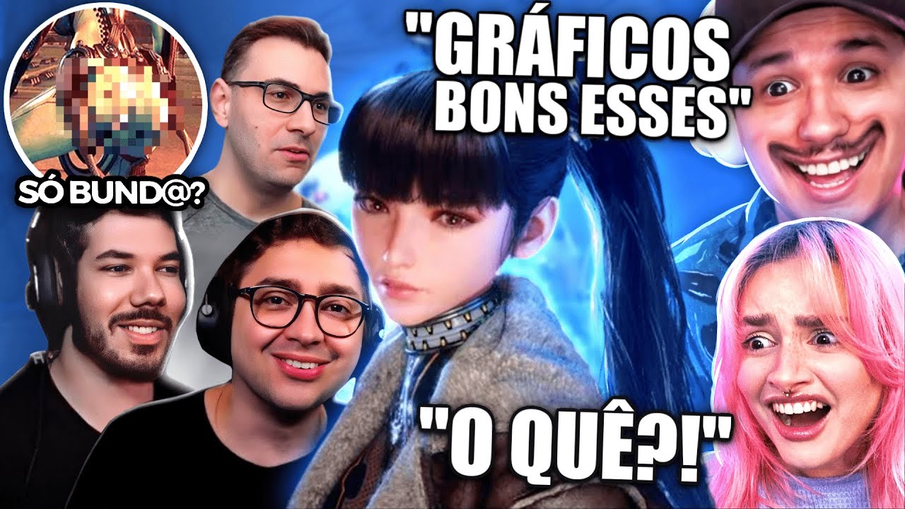 QUE JOGO MALUCO é esse? kkkkkk  Streamers jogando STELLAR BLADE | React Tzk Clipes