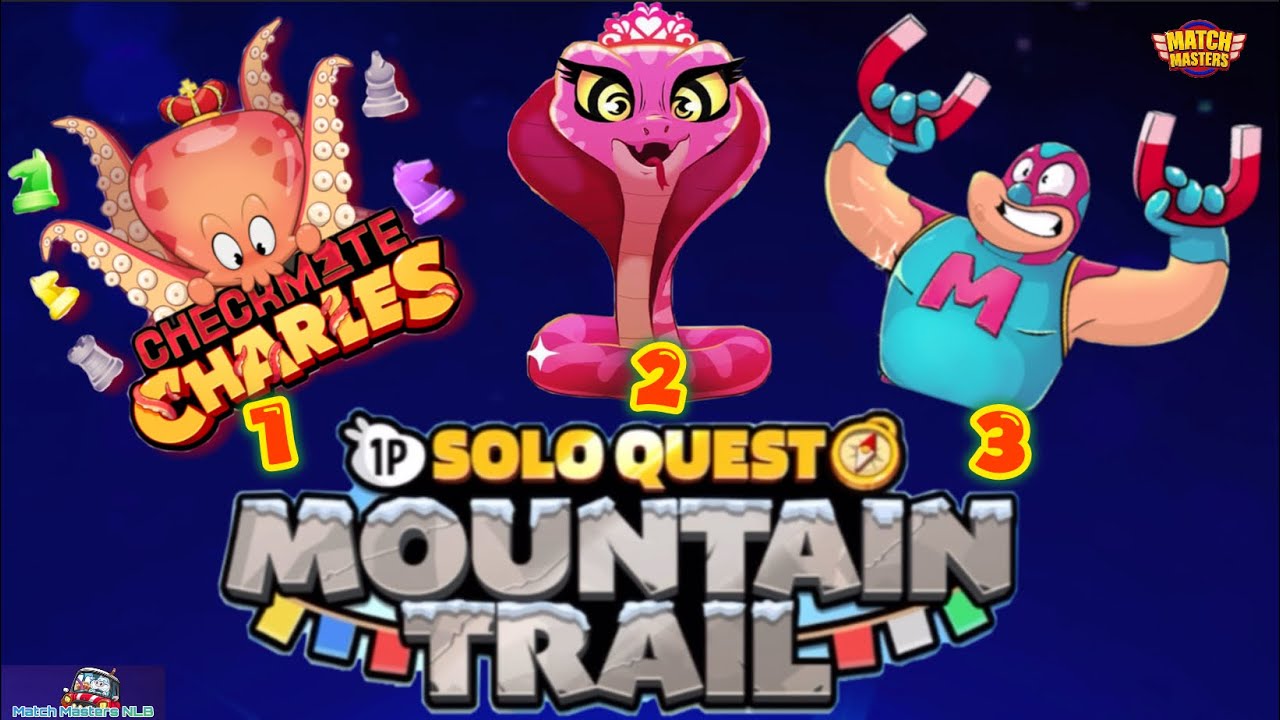 Одиночное испытание Quest Mountain Trail CONQUER THE PEAK Полный ×4 с бустерами Diamond Match Mas...