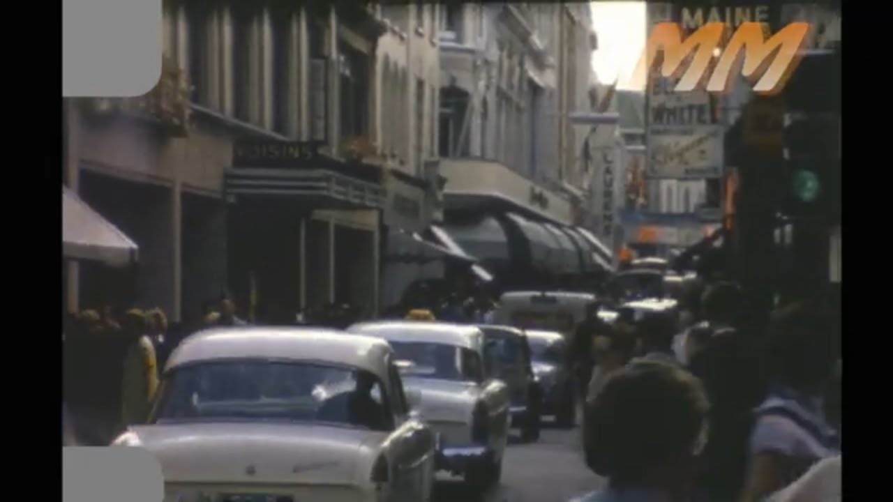Jersey Holiday Airport & St Helier 1962 old cine film 399
