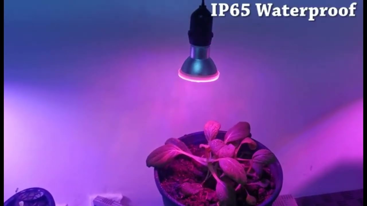 LED Aquarium Light Blub E27 Red 660nm+IR 730nm 7W Par20 LED Plant Grow Light For Outdoor