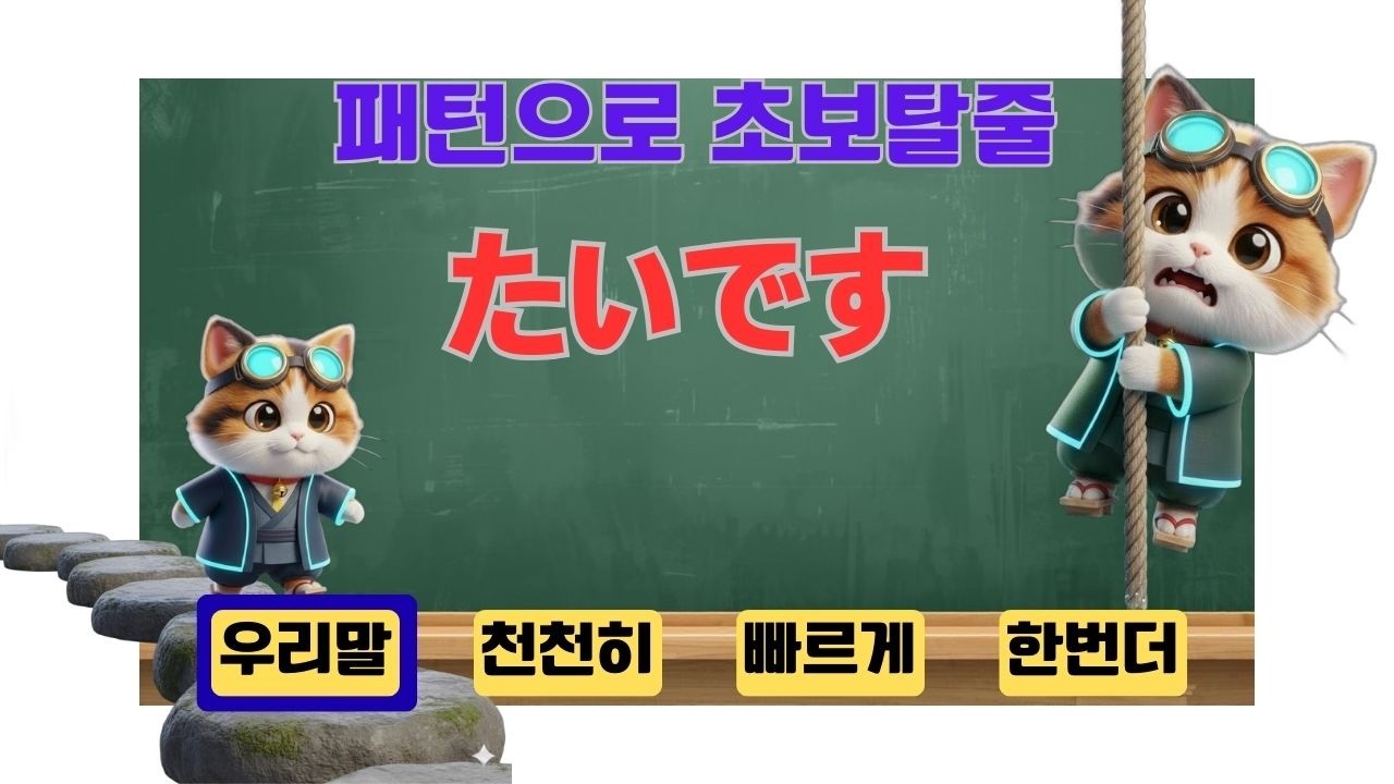 3분 패턴연습 たいです