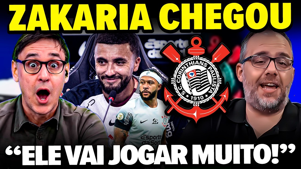 SENSACIONAL! ZAKARIA CHEGOU AO TIMÃO E MÍDIA ESPORTIVA CRAVOU CORINTHIANS VOANDO COM MARROQUINO