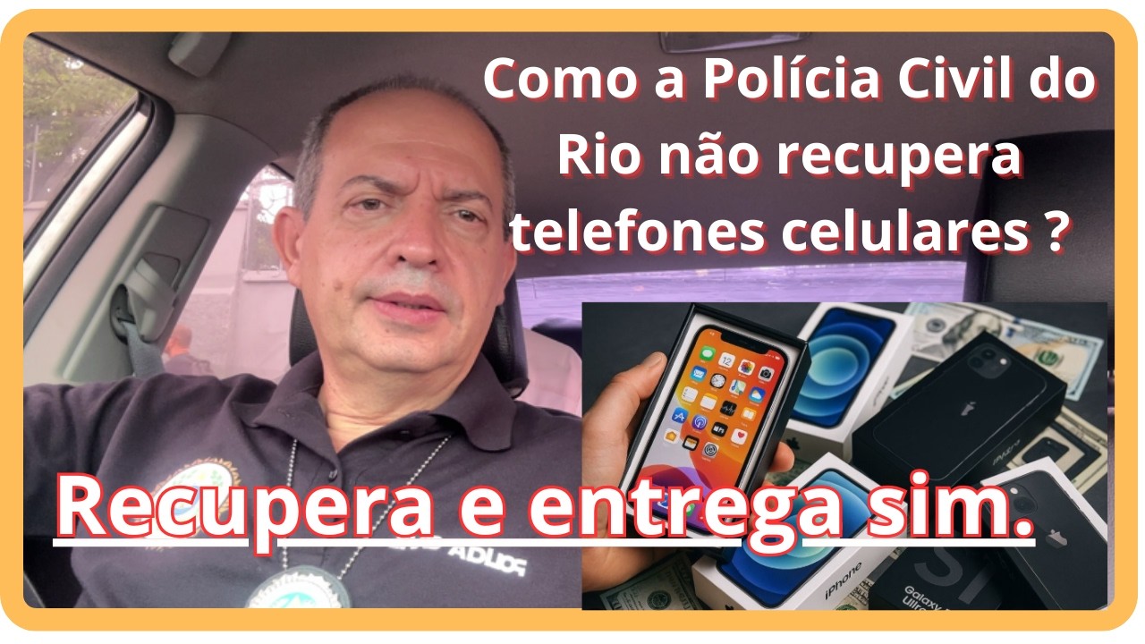 ENTREGA COLETIVA DE TELEFONES CELULARES Operação RASTREIO da PCERJ.