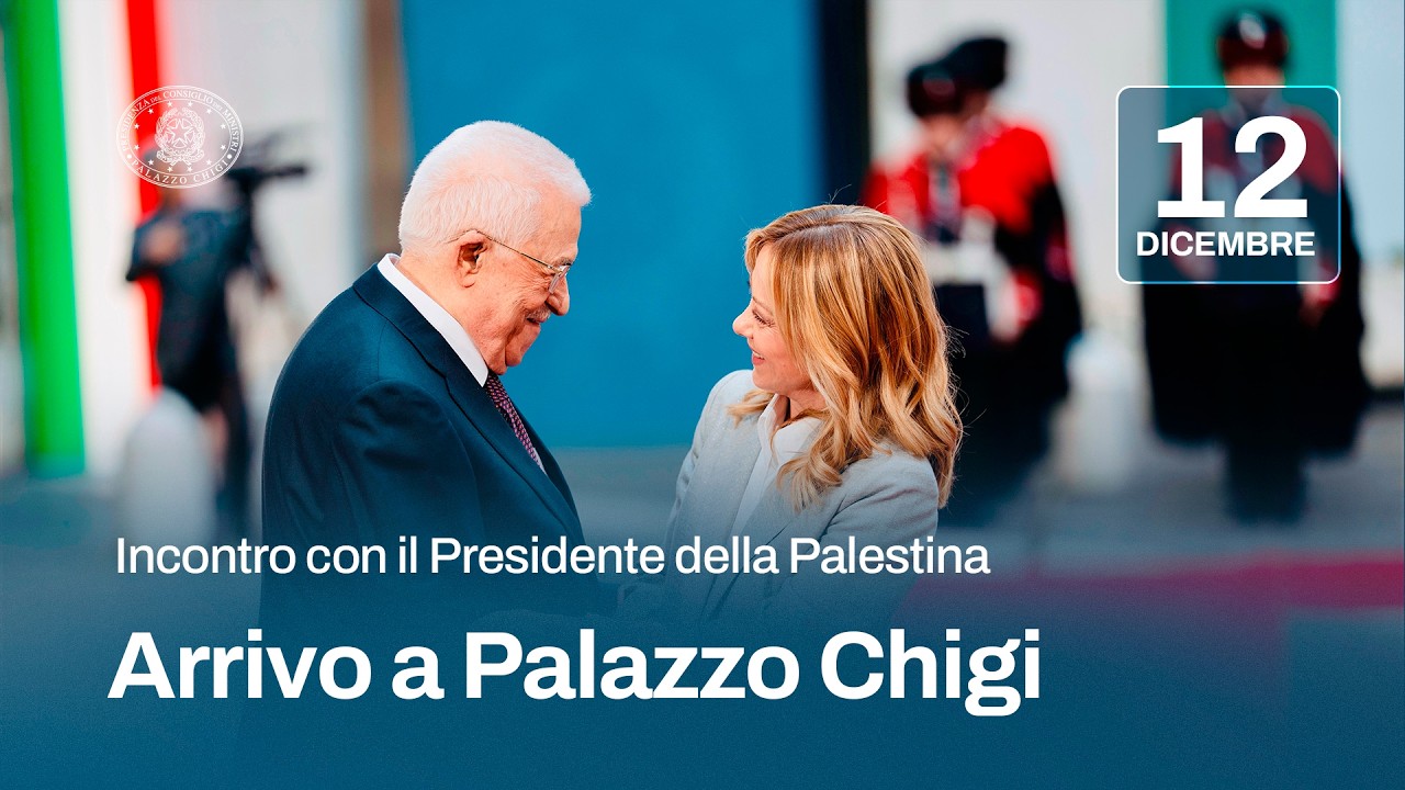 Il Presidente Meloni incontra il Presidente della Palestina