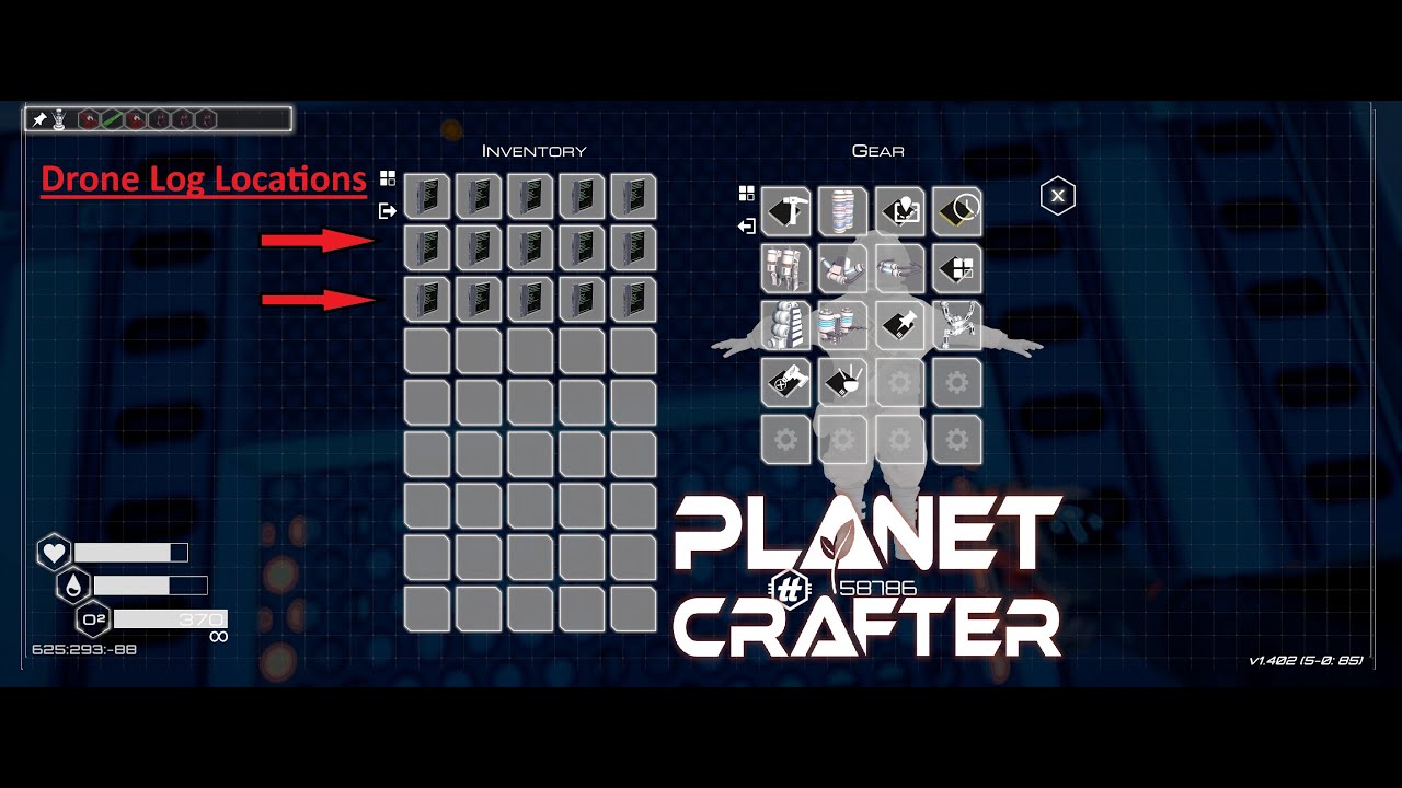 Drone Log Locations: Planet Crafter (Humble) Ep 19