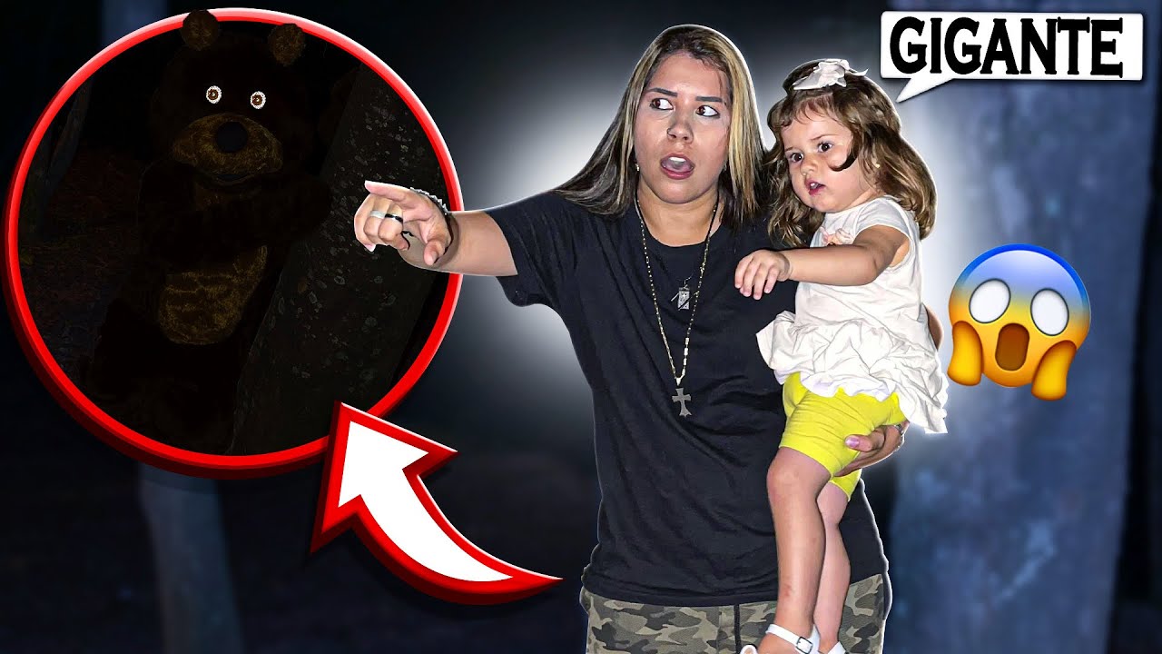 ENCONTRAMOS UM URSO GIGANTE NA FLORESTA!! (Ficamos com medo)