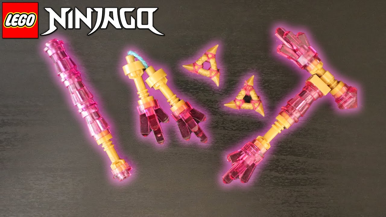 NINJAGO: How to Build Show Accurate Crystalized Golden Weapons!