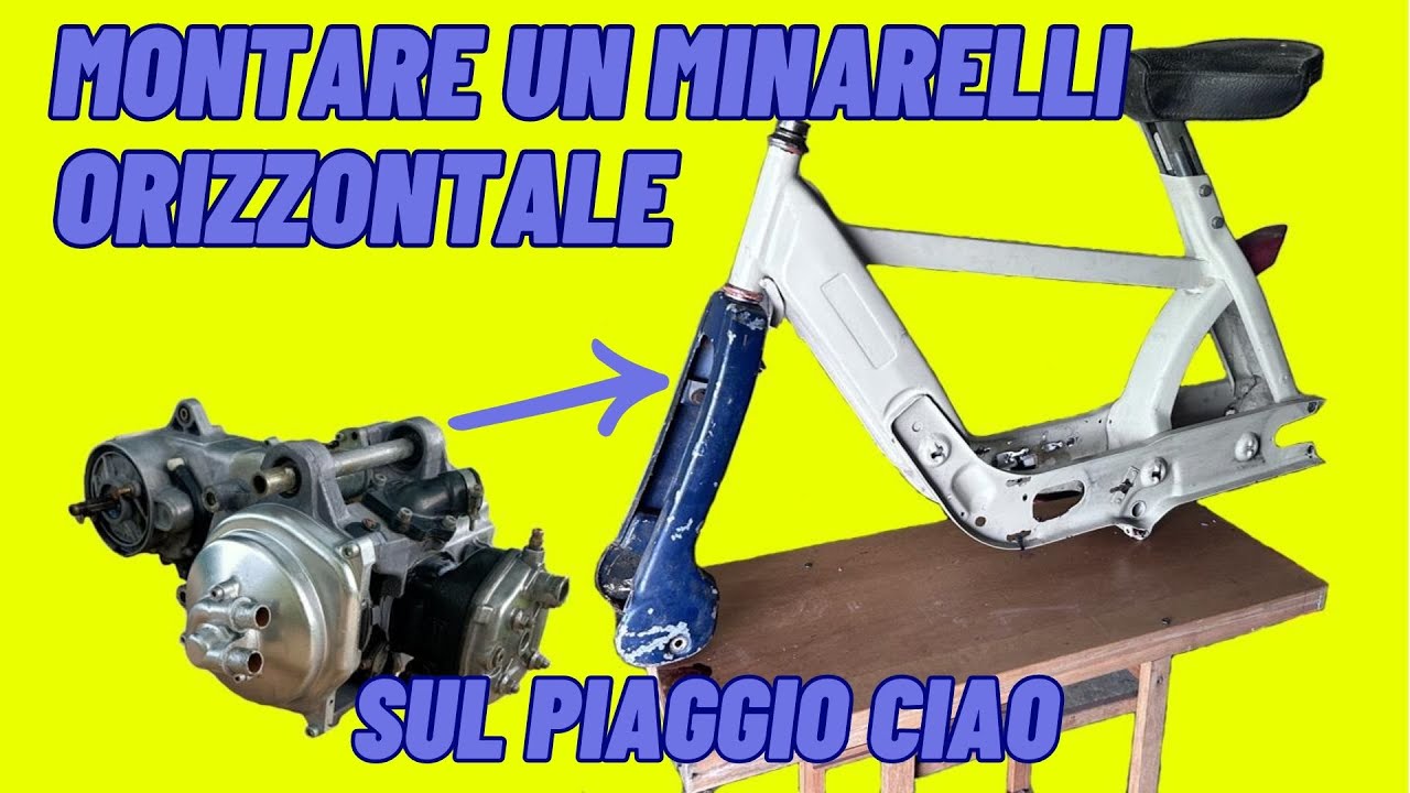 come montare un minarelli orizzontale sul ciao😱