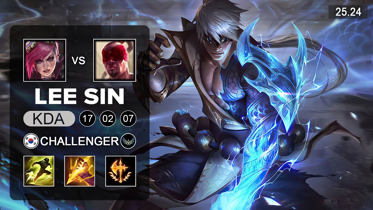 Lee Sin vs Vi Jungle - KR Challenger - Patch 25.24 Season 15
