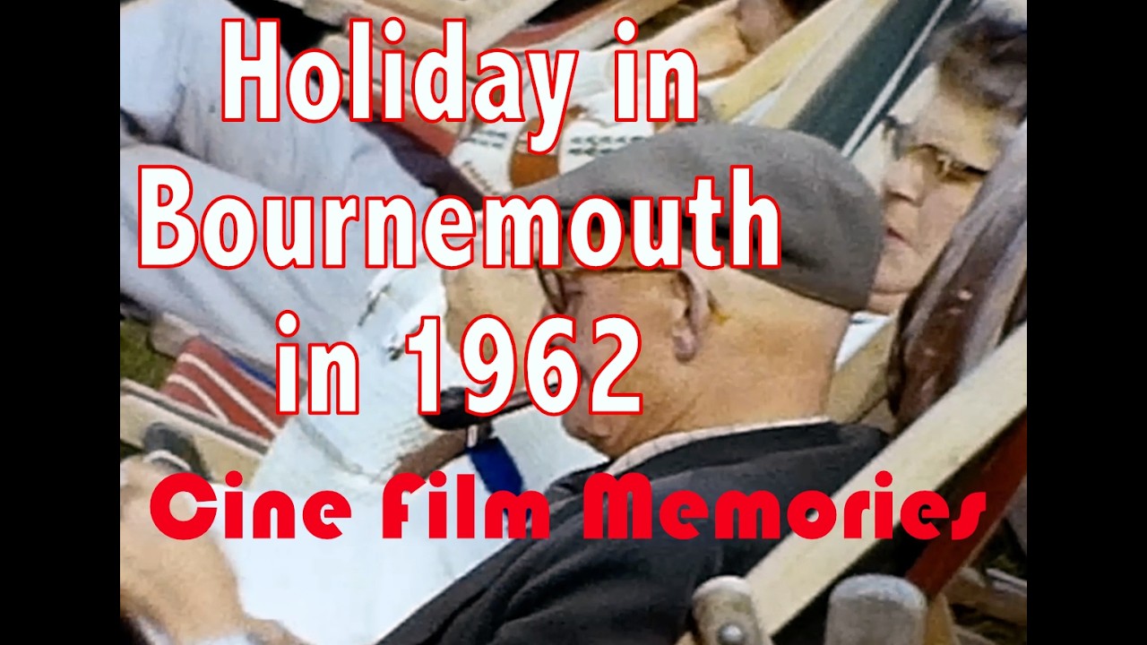 Vintage amateur cine film from 1962 Holiday in Bournemouth