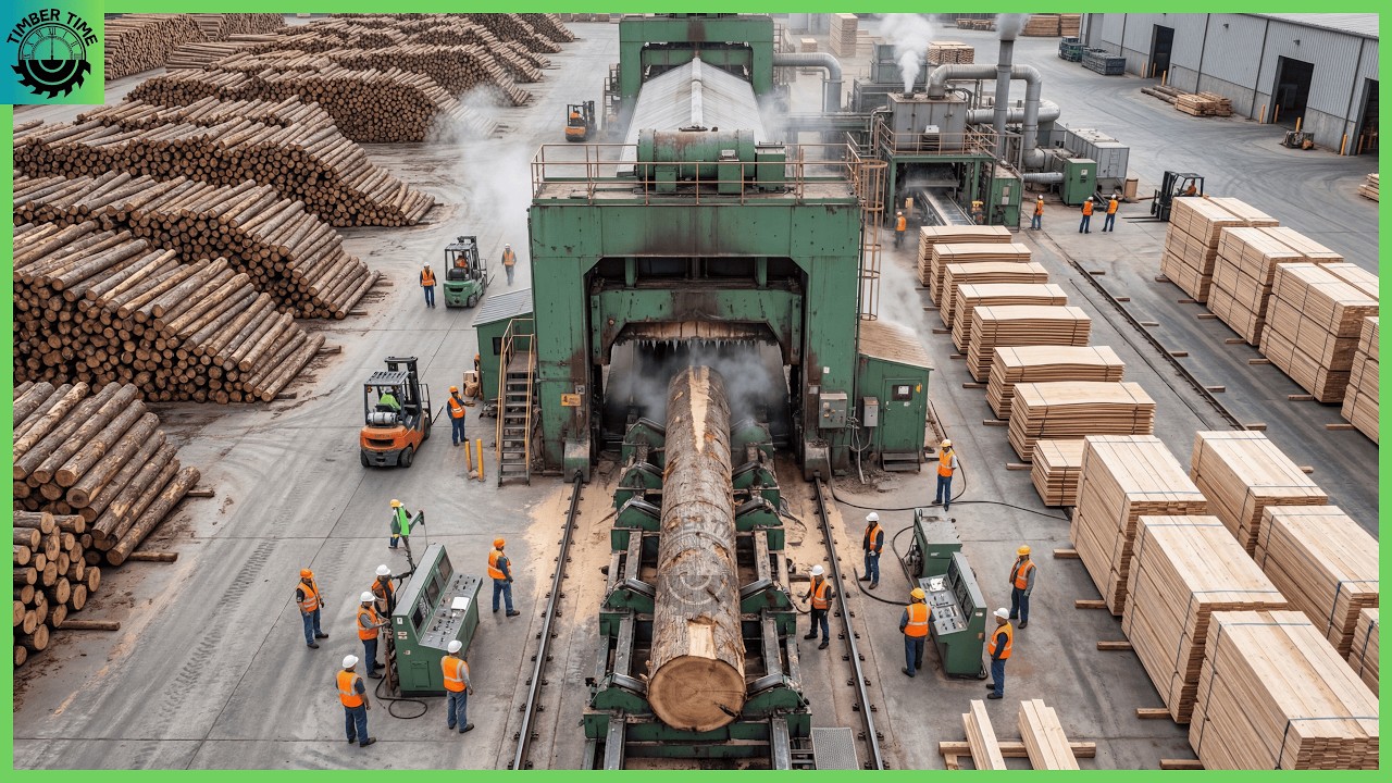 Inside the Largest Wood Sawmill &ndash; From Logs to Furniture Materials